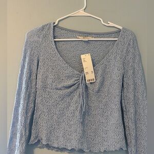 NWT URBAN OUTFITTERS long sleeve lace top kimchi blue size small